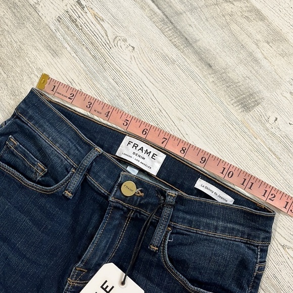 FRAME Le Skinny de Jeanne Cascade hem jeans size 26 NWT - Picture 8 of 10